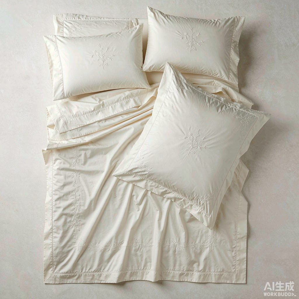 Cotton cover set with embroidery